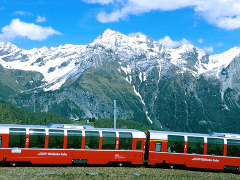 Gletscher Bild Rätische Bahn
